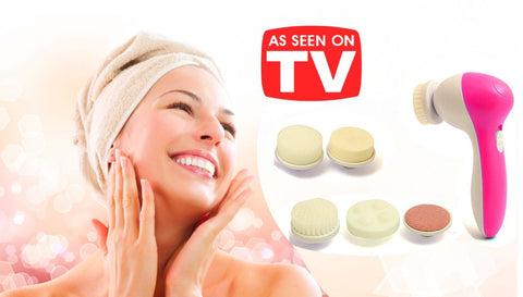 5-in-1 schoonheidsverzorging voor masseren en gezichtsreiniging